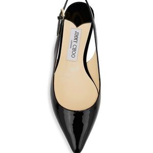Jimmy Choo
Erin Patent Leather Slingback Flats